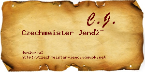 Czechmeister Jenő névjegykártya
